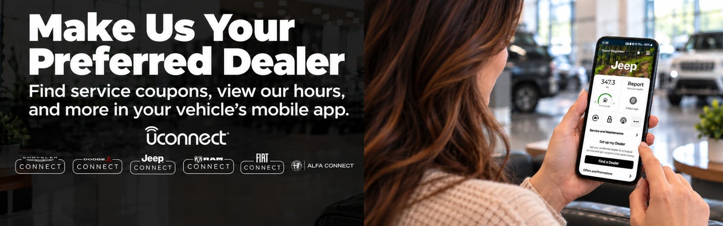 uconnect® make us your preferred dealer | Newberg Chrysler Dodge Jeep Ram in Newberg OR