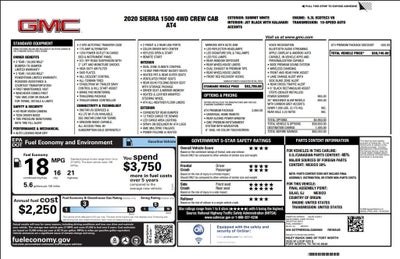 2020 GMC Sierra 1500 AT4