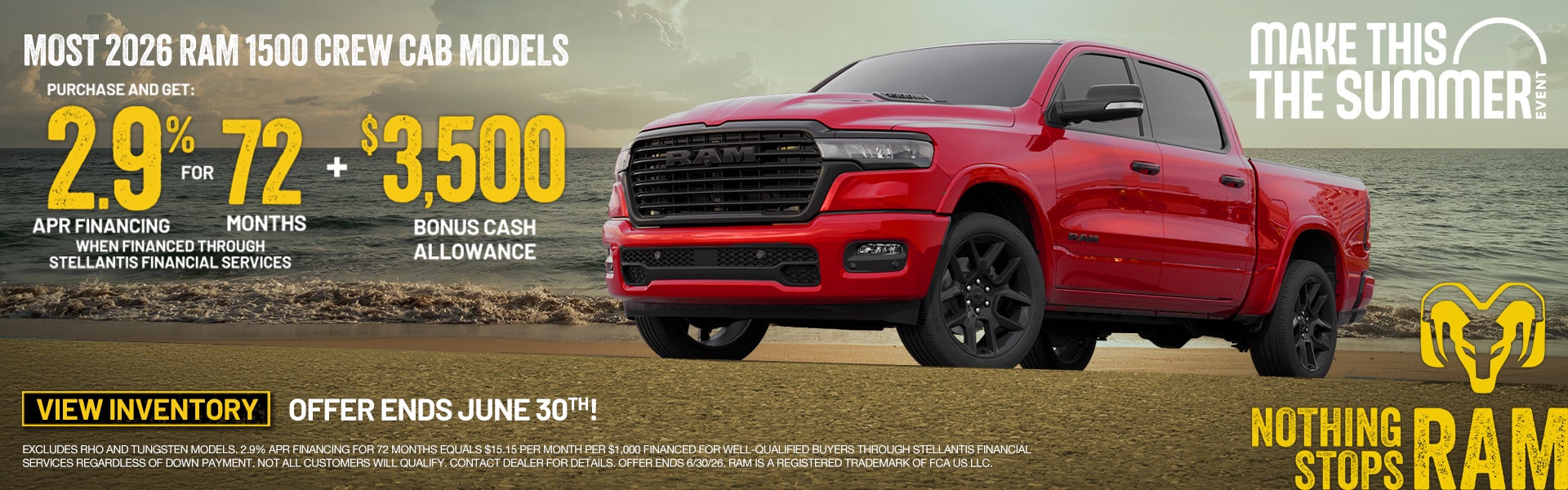 2.9% APR up to 72 month + $3,500 bonus cash offer OAC