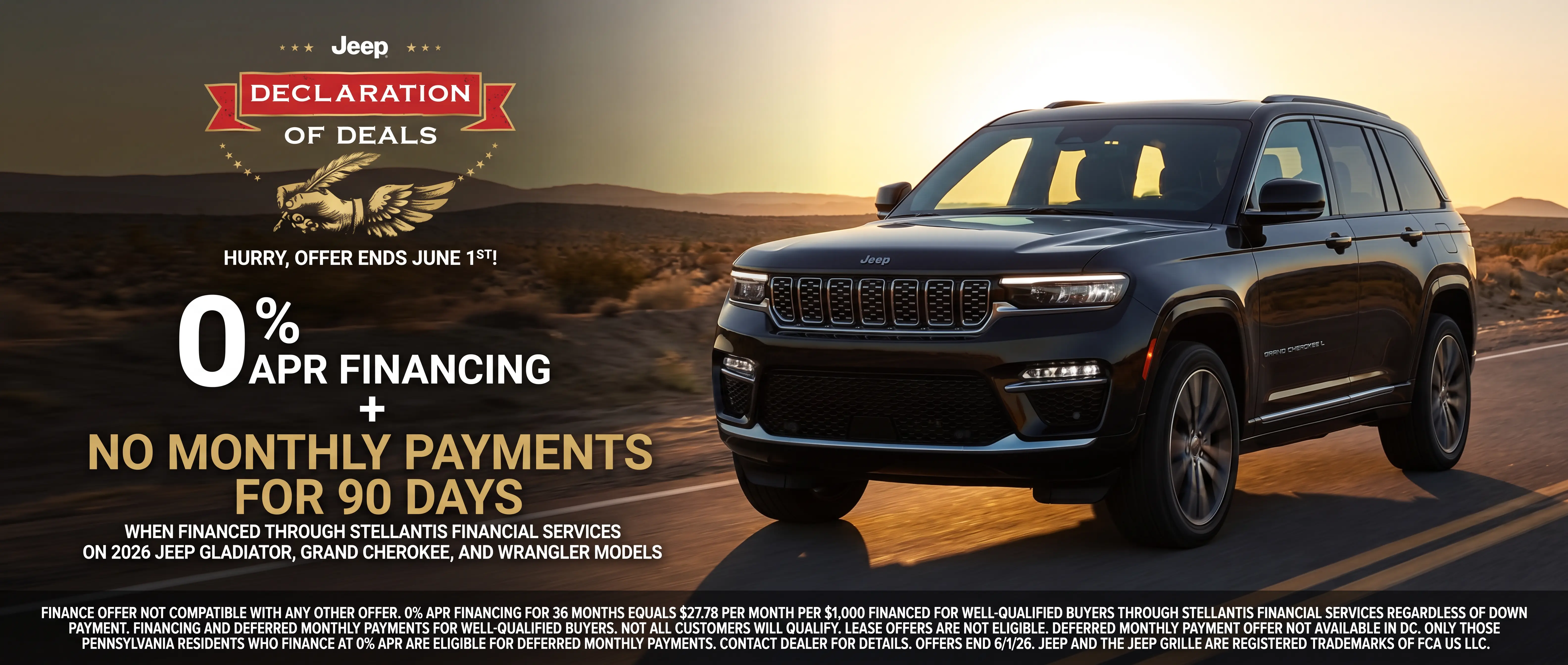 0% APR financing + no monthly payments for 90 days offer OAC